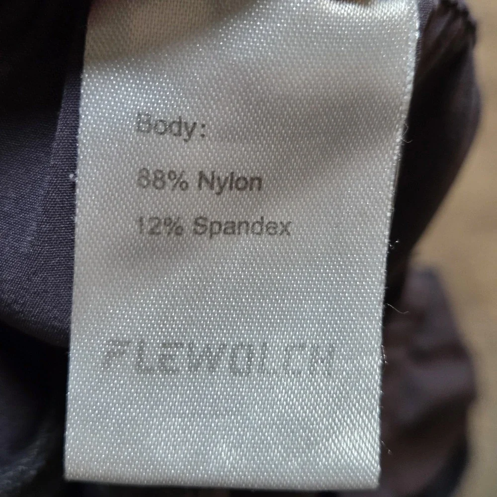 Pants Mens 34 Gray Track Nylon‎ Stretch Hiking Cargo Zip Pockets Drawcord Hem